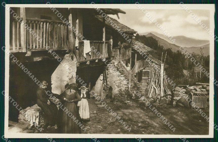 Torino Usseglio Valli di Lanzo Costumi Cometto Foto cartolina MT4662 – fronte
