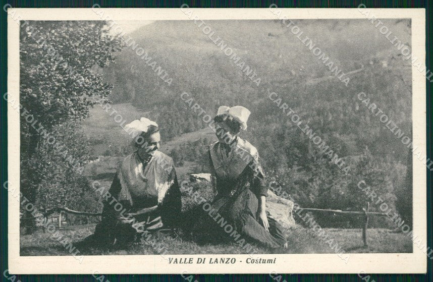 Torino Usseglio Valli di Lanzo Costumi Albergo Tornetti cartolina MT4676 – fronte