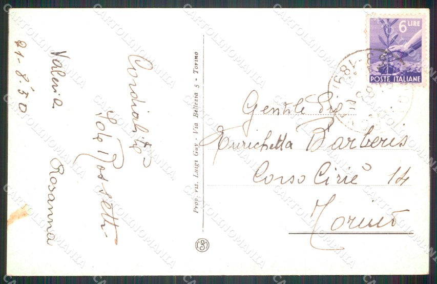 Torino Ala di Stura Mondrone cartolina MT4697 – retro