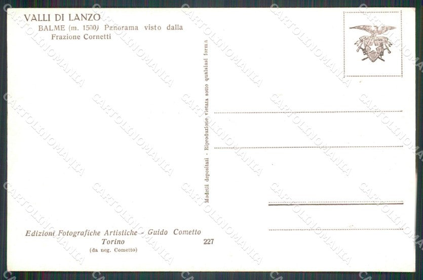 Torino Balme Cometto Foto cartolina MT4705 – retro
