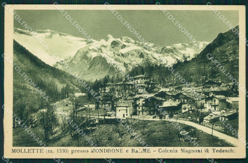 Torino Balme Mondrone Mollette cartolina MT4715 – fronte