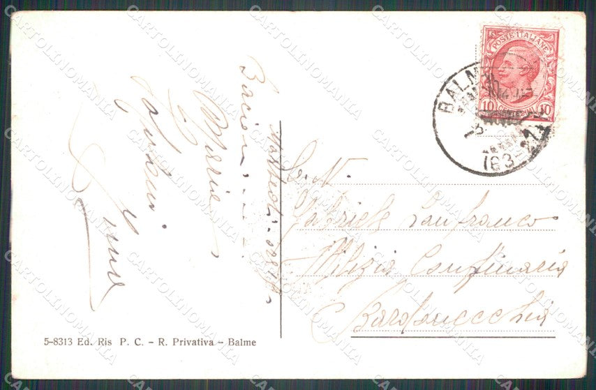 Torino Balme Piano della Mussa cartolina MT4720 – retro