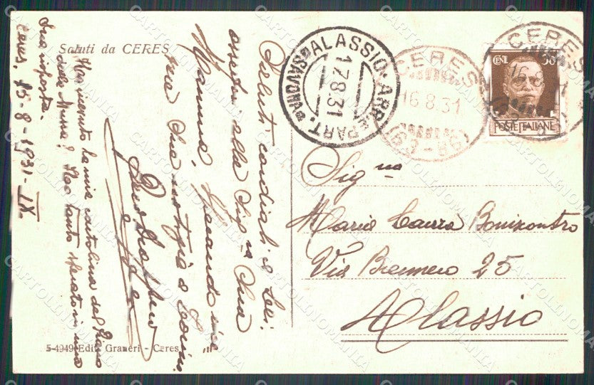 Torino Balme Piano della Mussa cartolina MT4722 – retro