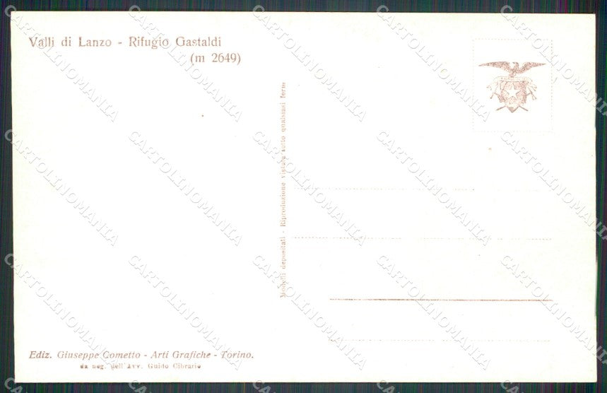 Torino Balme Rifugio Gastaldi Cometto Foto cartolina MT4731 – retro