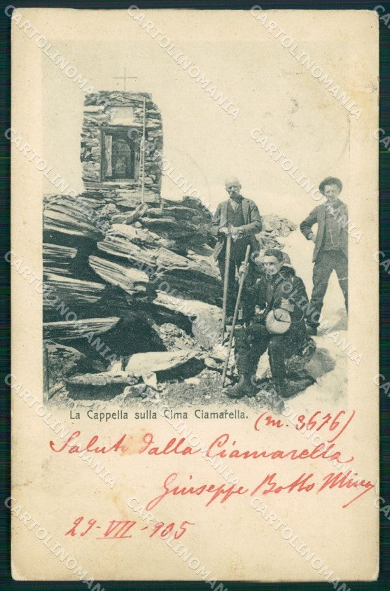 Torino Balme Cima Ciamarella Alpinismo Genta cartolina MT4732 – fronte