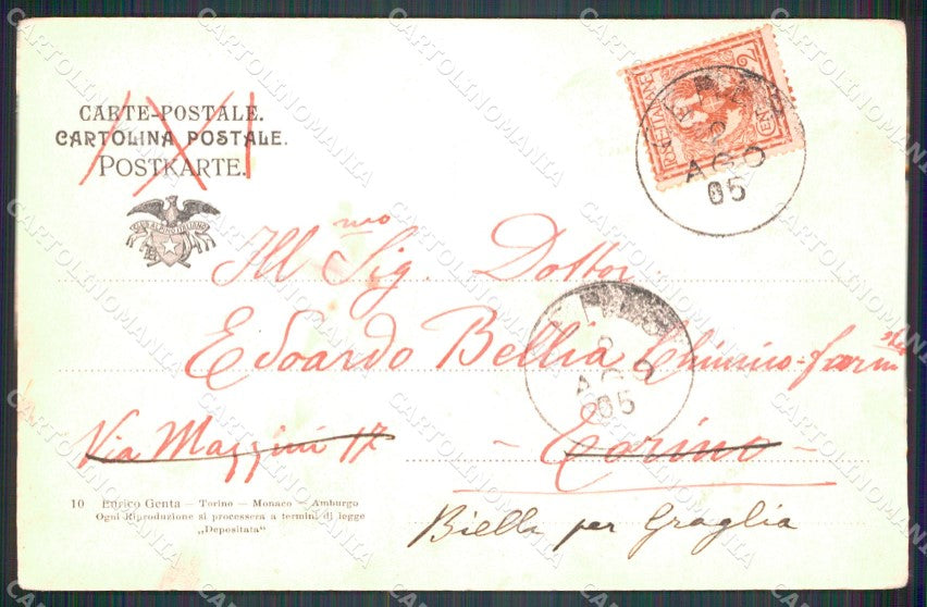 Torino Balme Cima Ciamarella Alpinismo Genta cartolina MT4732 – retro