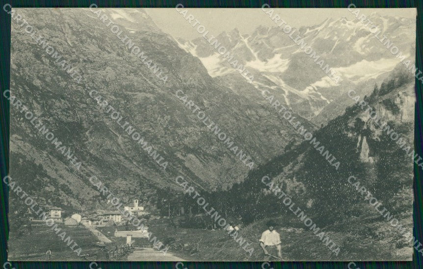 Torino Groscavallo Forno Alpi Graie Genta cartolina MT4741 – fronte