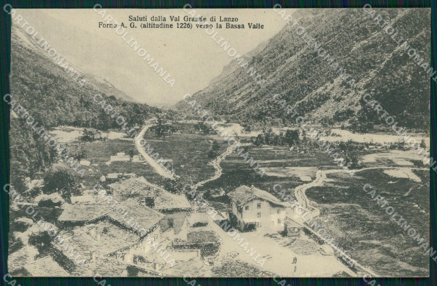 Torino Groscavallo Forno Alpi Graie Genta cartolina MT4742 – fronte