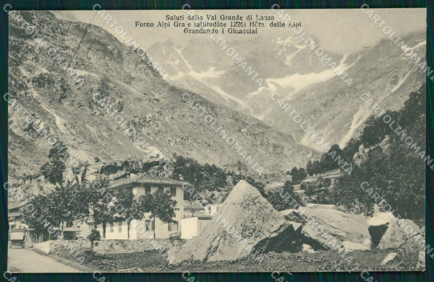 Torino Groscavallo Forno Alpi Graie Genta cartolina MT4743 – fronte