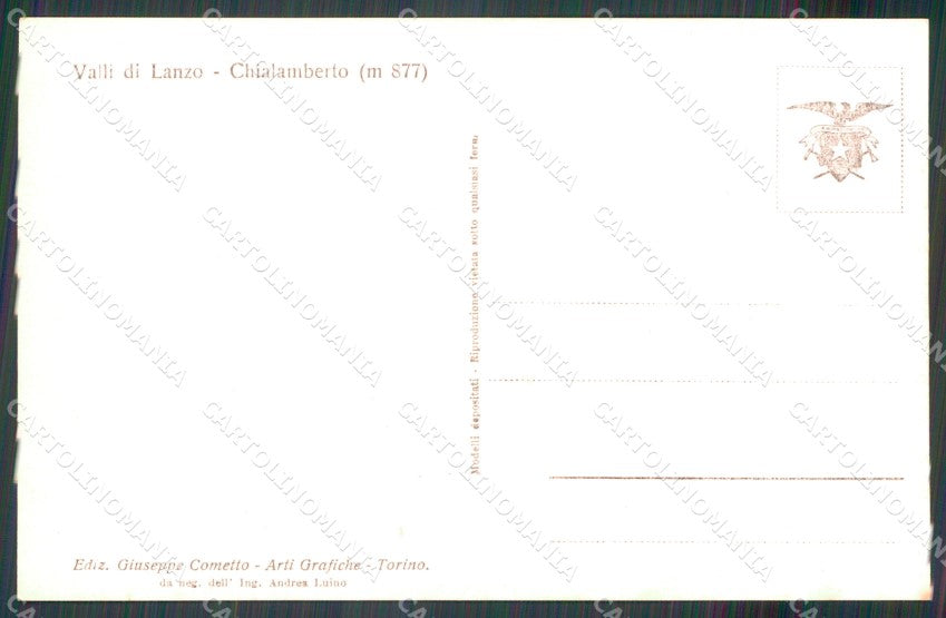 Torino Chialamberto Cometto Foto cartolina MT4746 – retro