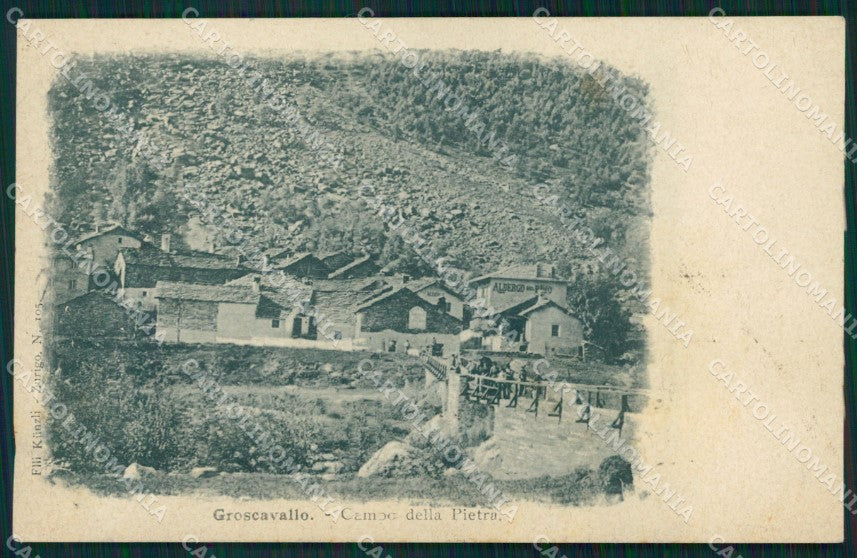 Torino Groscavallo Campo della Pietra cartolina MT4747 – fronte