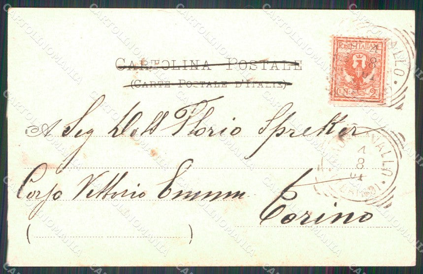 Torino Groscavallo Campo della Pietra cartolina MT4747 – retro