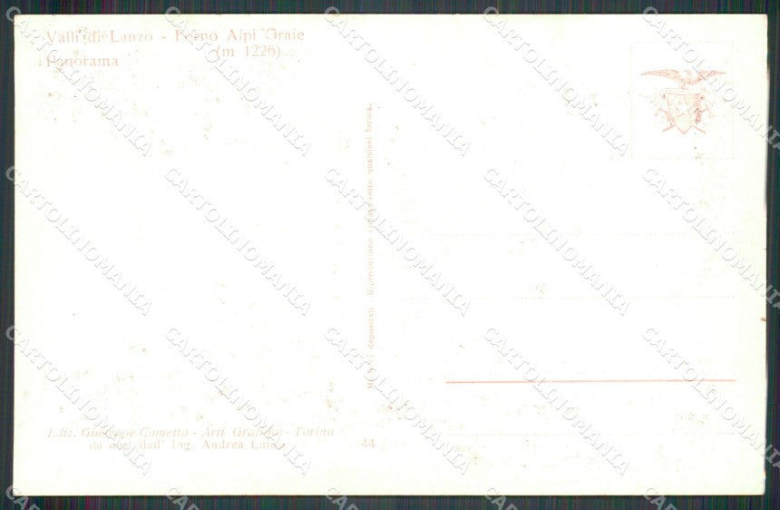 Torino Groscavallo Forno Alpi Graie Cometto Foto cartolina MT4750 – retro