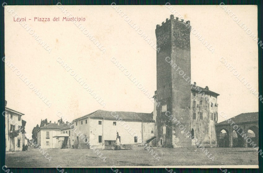 Torino Leini Leyni Piazza del Municipio cartolina MT4753 – fronte