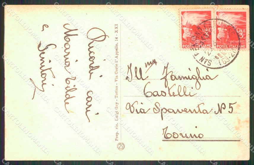 Torino San Benigno Canavese Piazza Vittorio Emanuele cartolina MT4758 – retro