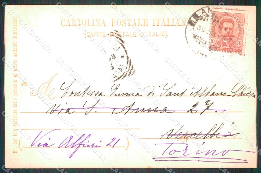 Torino Rivarolo Canavese Costumi Foto PIEGHINA cartolina MT4771 – retro