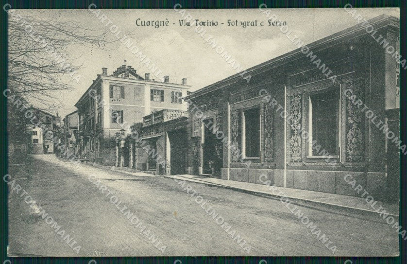Torino Cuorgnè Via Torino Negozio Fotografia Pubblicitaria cartolina MT4783 – fronte