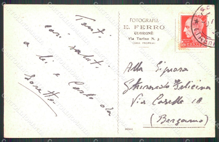 Torino Cuorgnè Via Torino Negozio Fotografia Pubblicitaria cartolina MT4783 – retro