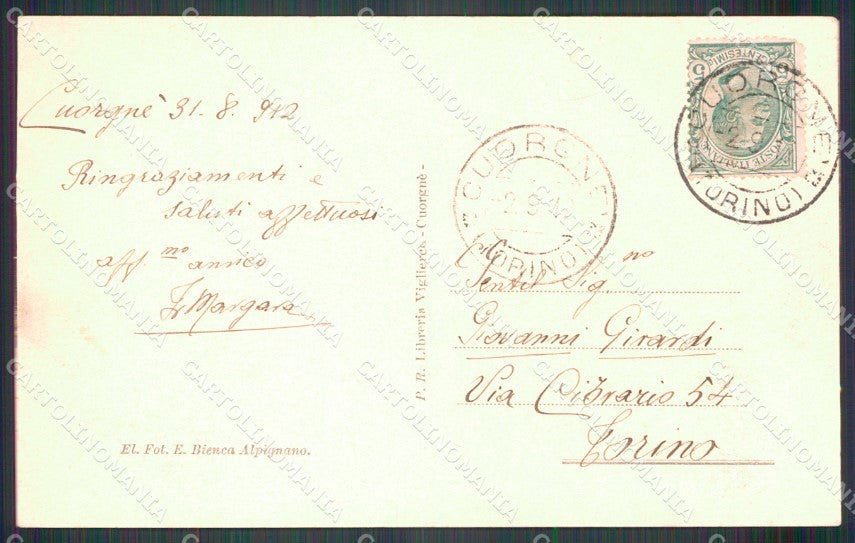 Torino Cuorgnè Orco cartolina MT4791 – retro