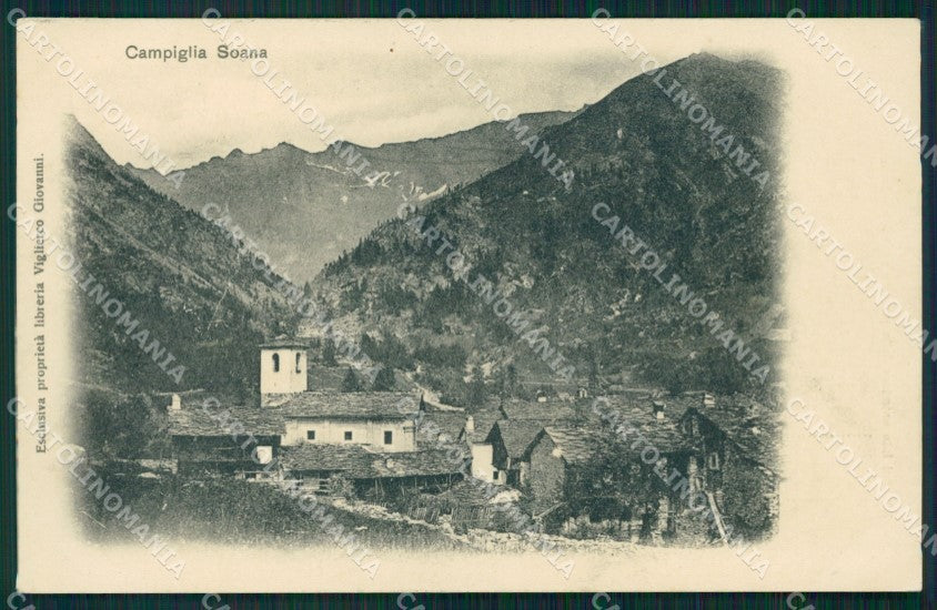 Torino Valprato Campiglia Soana PIEGA cartolina MT4803 – fronte