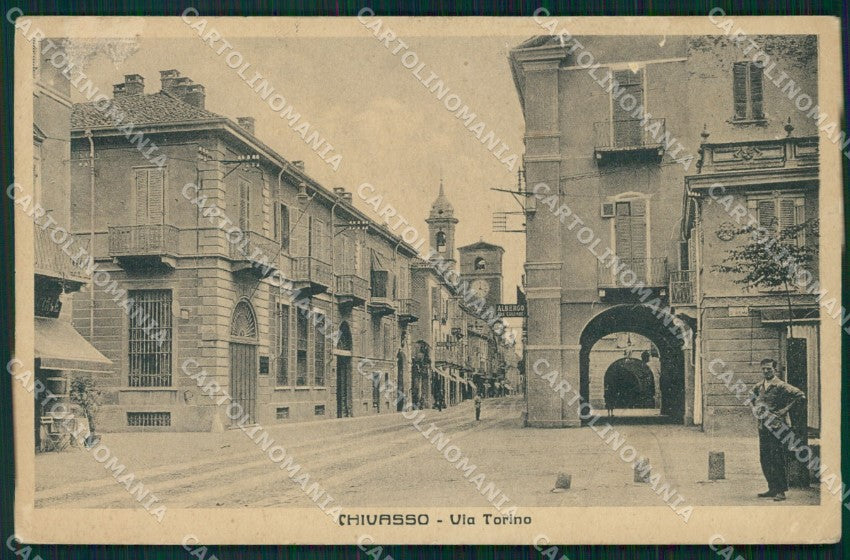 Torino Chivasso Via Torino ABRASA cartolina MT4828 – fronte