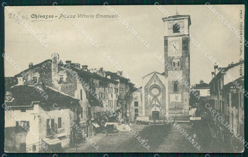 Torino Chivasso Piazza Vittorio Emanuele cartolina MT4831 – fronte