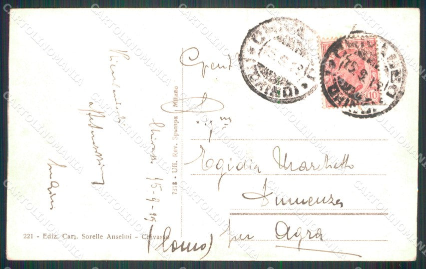 Torino Chivasso Veduta del Po cartolina MT4842 – retro