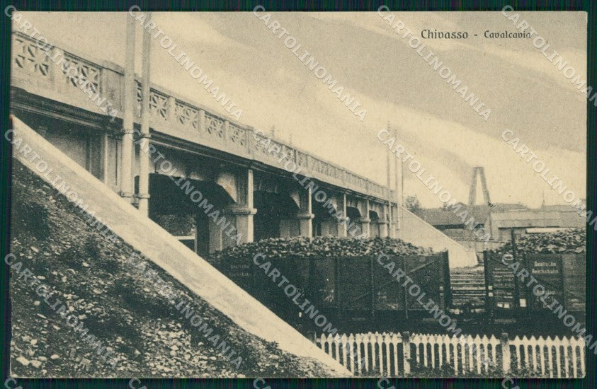 Torino Chivasso Cavalcavia Ferrovia Treno cartolina MT4843 – fronte