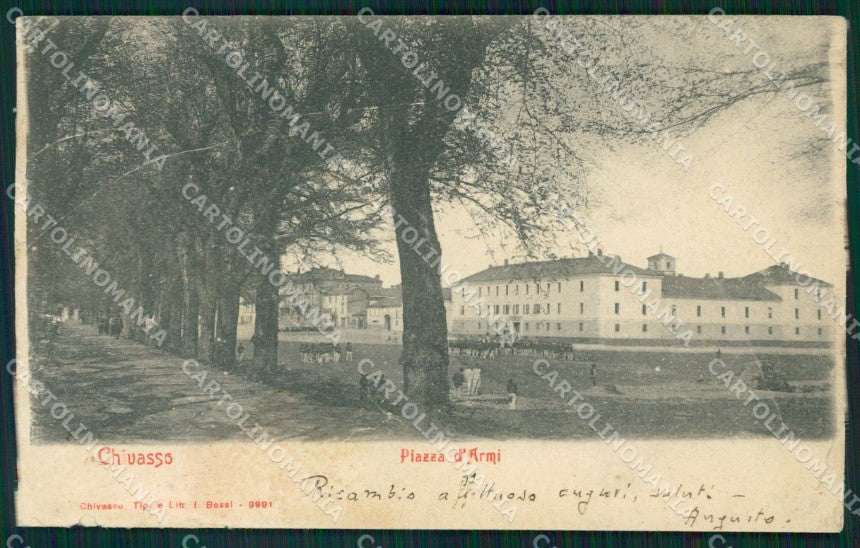 Torino Chivasso Piazza d'armi PIEGHINA STRAPPINO cartolina MT4848 – fronte
