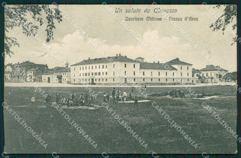 Torino Chivasso Quartiere Militare STRAPPO cartolina MT4849 – fronte
