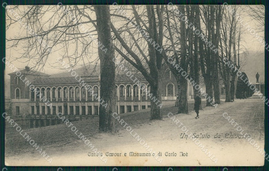 Torino Chivasso Canale Cavour Monumento Carlo Noè cartolina MT4851 – fronte