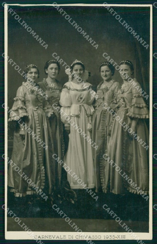 Torino Chivasso Carnevale 1935 Foto cartolina MT4855 – fronte
