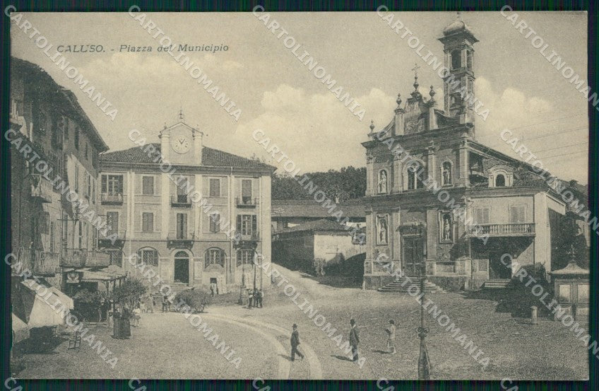 Torino Caluso Piazza del Municipio cartolina MT4866 – fronte