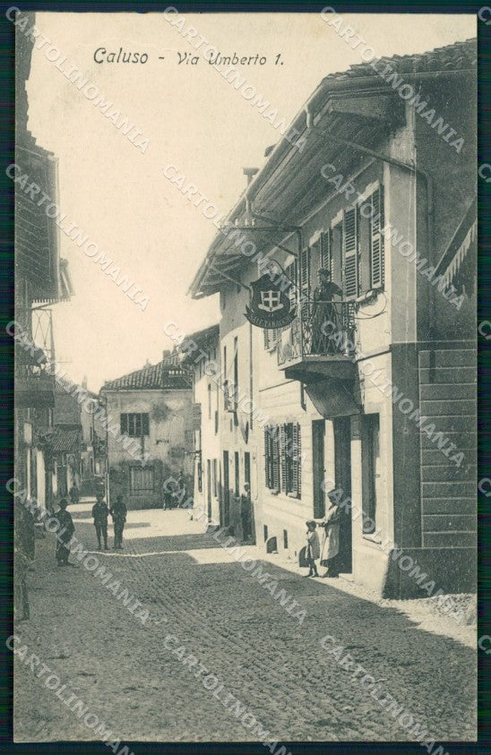 Torino Caluso Via Umberto I cartolina MT4867 – fronte