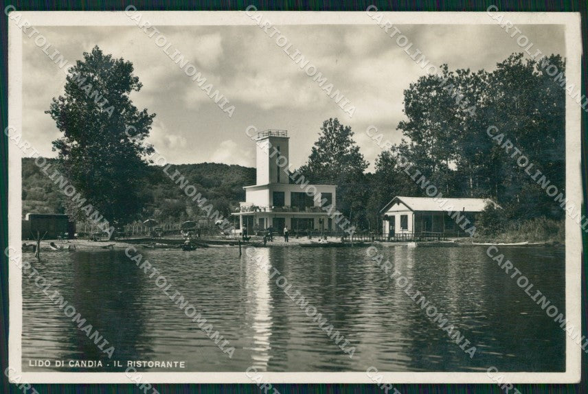 Torino Candia Canavese Lido Lago Foto cartolina MT4874 – fronte