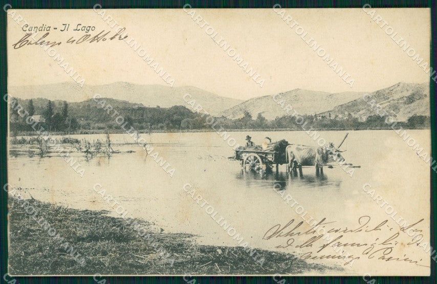 Torino Candia Canavese Lago Buoi ABRASA cartolina MT4875 – fronte