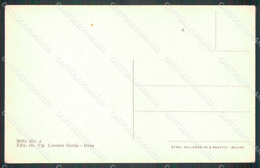 Torino Ivrea Palazzo della Credenza cartolina MT4878 – retro