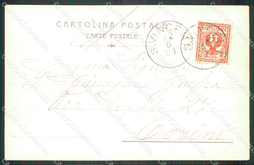Torino Settimo Vittone Castello di Montestrutto cartolina MT4883 – retro