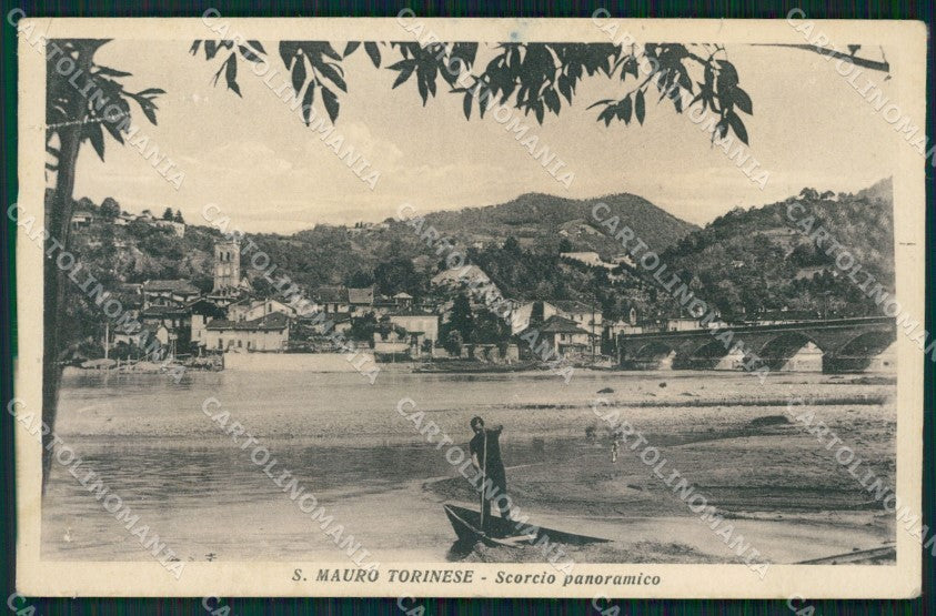 Torino San Mauro Canavese Panorama ABRASA cartolina MT4895 – fronte