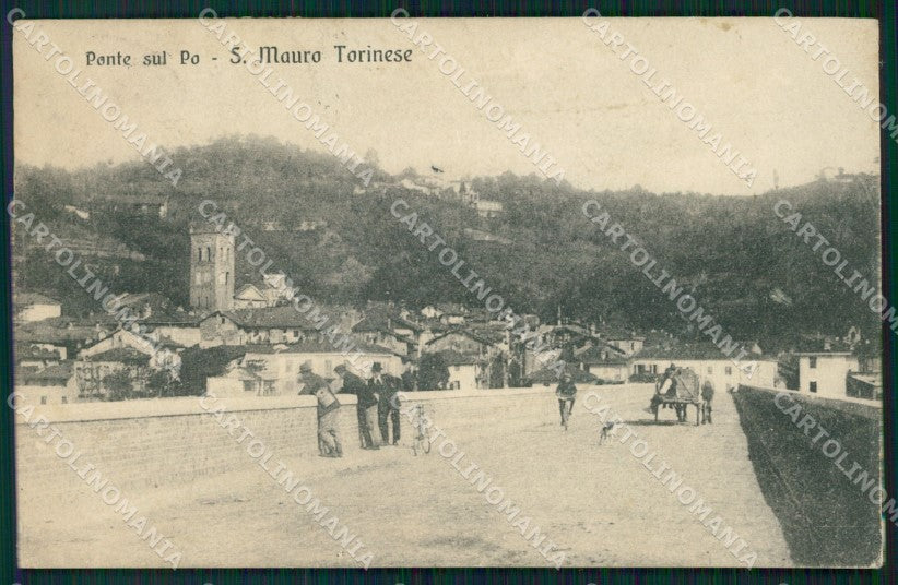 Torino San Mauro Canavese Ponte sul Po cartolina MT4896 – fronte