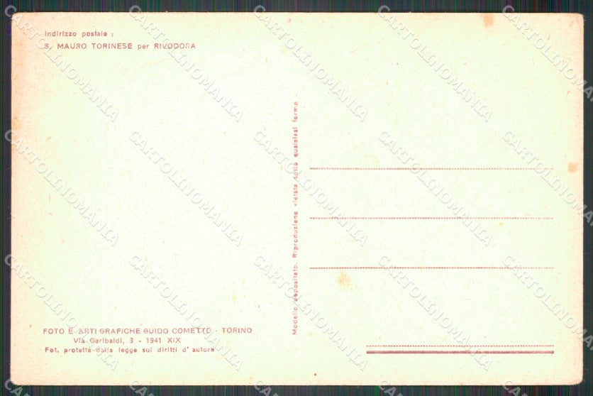 Torino Baldissero Rivodora Torinese PIEGA cartolina MT4902 – retro