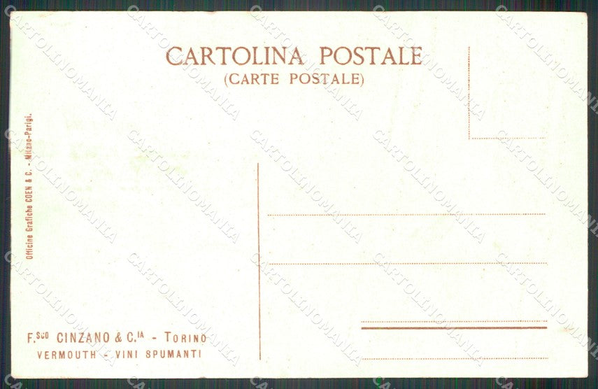 Torino Cinzano Pigiatura Moscati Stabilimento Vini Spumanti cartolina MT4919 – retro