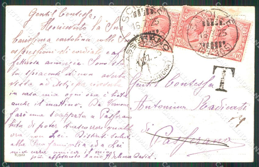 Torino Sciolze Panorama cartolina MT4925 – retro