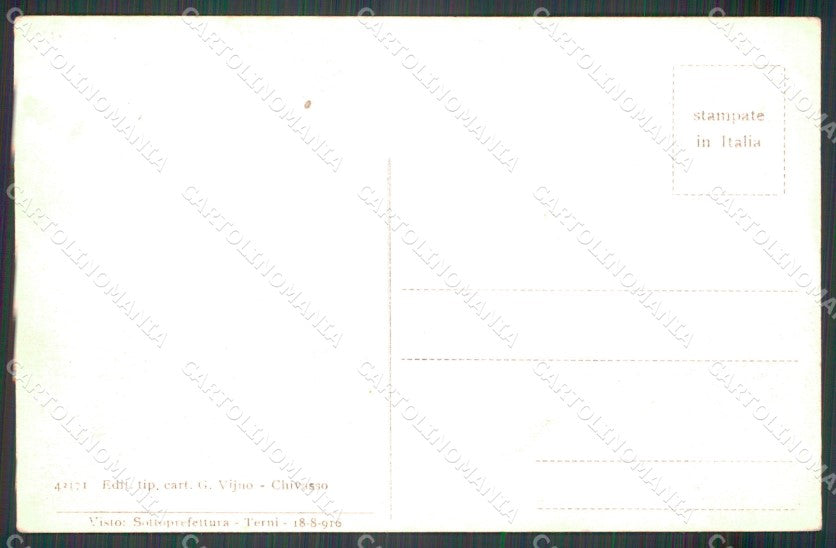 Torino Chivasso San Genesio Castagneto Po ABRASA cartolina MT4943 – retro