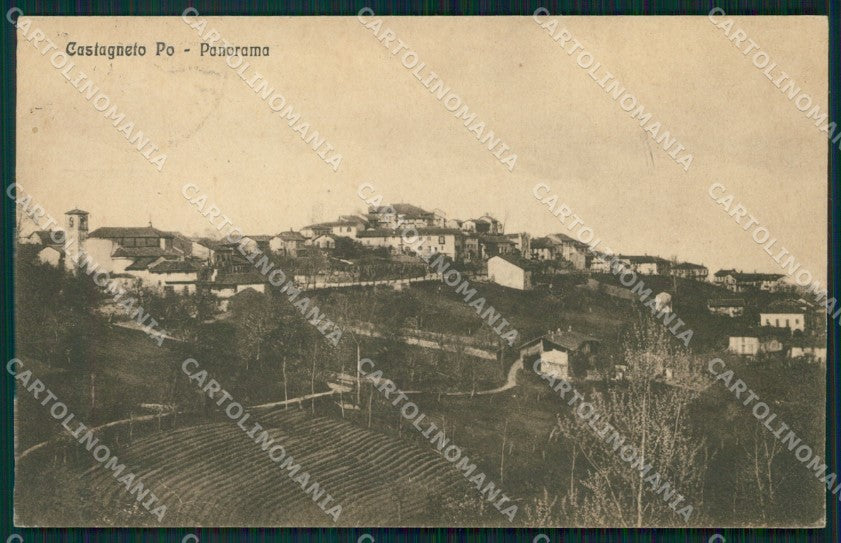 Torino Castagneto Po Panorama PIEGHINA cartolina MT4944 – fronte