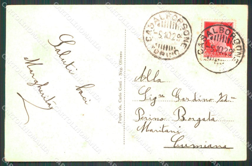 Torino Casalborgone cartolina MT4947 – retro