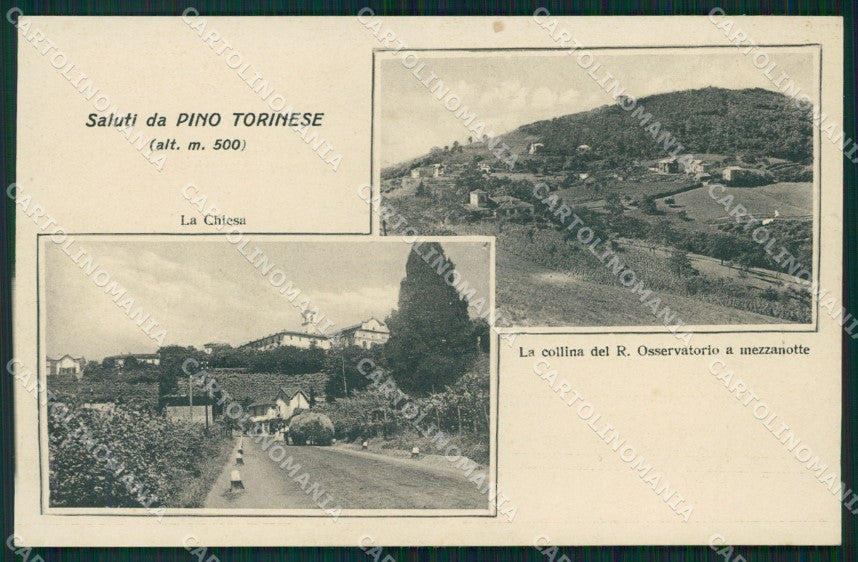Torino Pino Torinese Saluti da Chiesa Osservatorio cartolina MT4948 – fronte