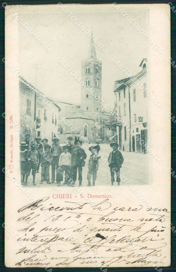 Torino Chieri San Domenico PIEGHINA cartolina MT4960 – fronte