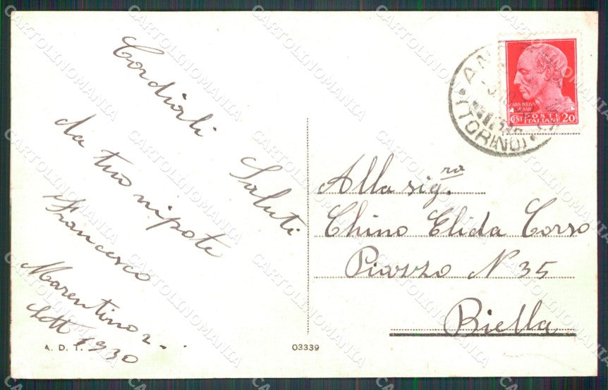 Torino Marentino Panorama ABRASA cartolina MT4985 – retro