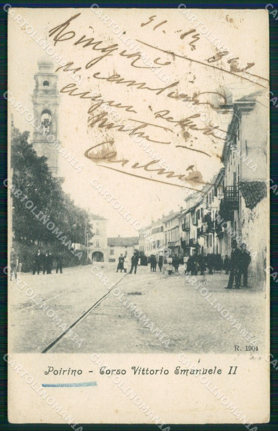 Torino Poirino Corso Vittorio Emanuele II cartolina MT5009 – fronte